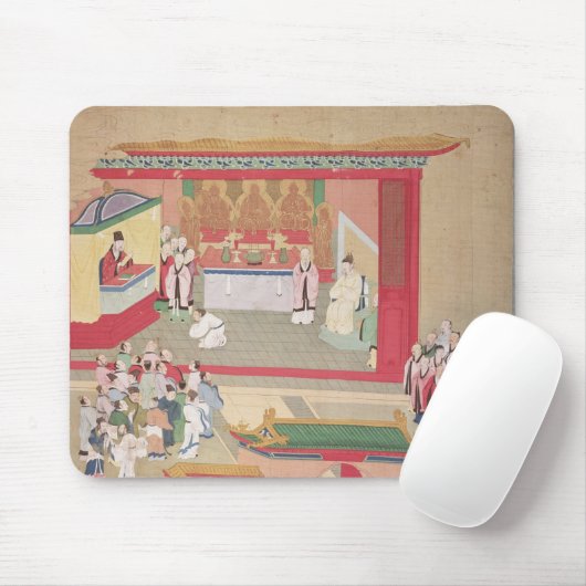 Kaiser Hui Tsung, das mit dem Buddhisten übt Mousepad (Mit Mouse)