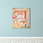 Kaiser Hui Tsung praktiziert mit dem Buddhisten Leinwanddruck (Insitu (Holzboden))