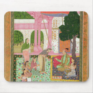 Kaiser Jahangir (1569-1627) mit seinem Gemahl und Mousepad