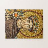 Kaiser Justinian Byzantinisches Mosaiksymbol Puzzle (Horizontal)