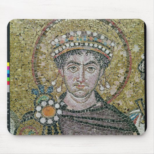 Kaiser Justinian I. c.547 AD Mousepad (Vorne)