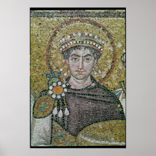 Kaiser Justinian I c.547 ANZEIGE Poster