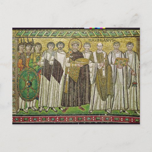 Kaiser Justinian I Postkarte (Vorderseite)