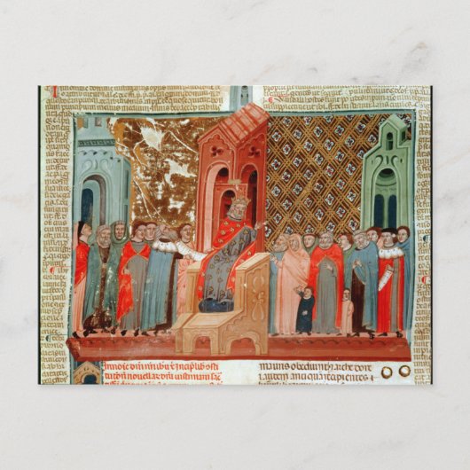 Kaiser Justinian und sein Gericht Postkarte (Vorderseite)