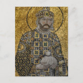 Kaiser Konstantine IX Byzantinisches Mosaiksymbol Postkarte (Vorderseite)
