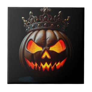 Kaiser-Kürbis-Halloween-Keramikfliese Fliese