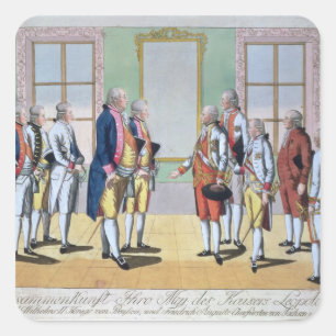 Kaiser Leopold II Quadratischer Aufkleber