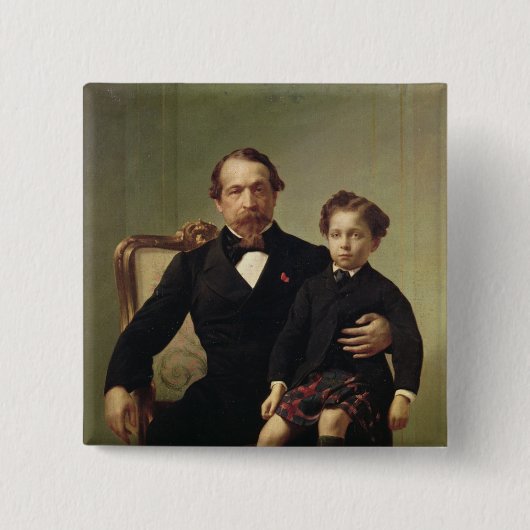 Kaiser Louis-Napoleon Bonaparte und sein Sohn Button (Vorderseite)