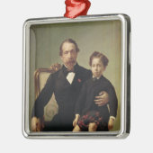 Kaiser Louis-Napoleon Bonaparte und sein Sohn Silbernes Ornament (Links)