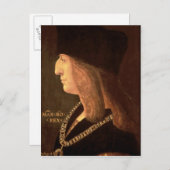 Kaiser Maximilian I. , 1502 Postkarte (Vorne/Hinten)