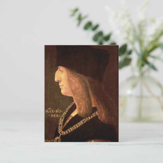 Kaiser Maximilian I. , 1502 Postkarte (Stehend Vorderseite)