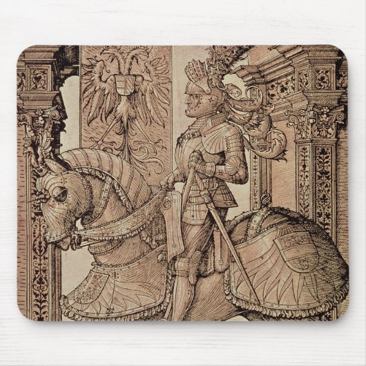 Kaiser Maximilian I ein Pferd, 1518 reiten Mousepad (Vorne)