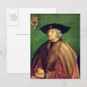 Kaiser Maximilian I Postkarte (Vorne/Hinten)