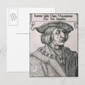 Kaiser Maximilian I. Postkarte (Vorne/Hinten)
