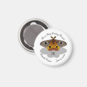 Kaiser,Moth,Monogramm,Fliegen,Flügel,Schatten,Twin Magnet (Vorderseite/Rückseite)