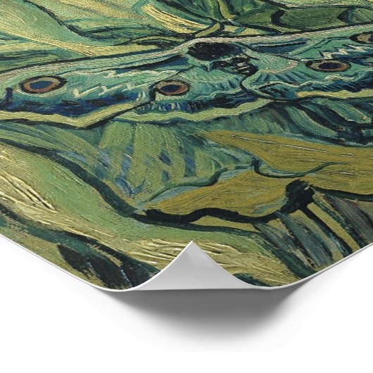 Kaiser Moth | Vincent van Gogh Poster (Ecke)