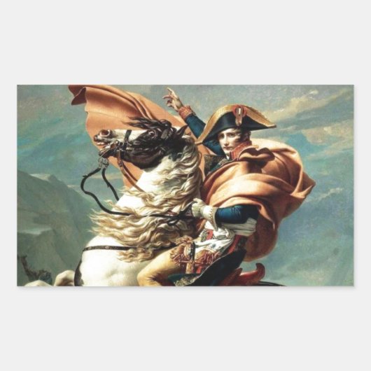 Kaiser Napoleon Boneparte, Frankreich Rechteckiger Aufkleber (Vorderseite)