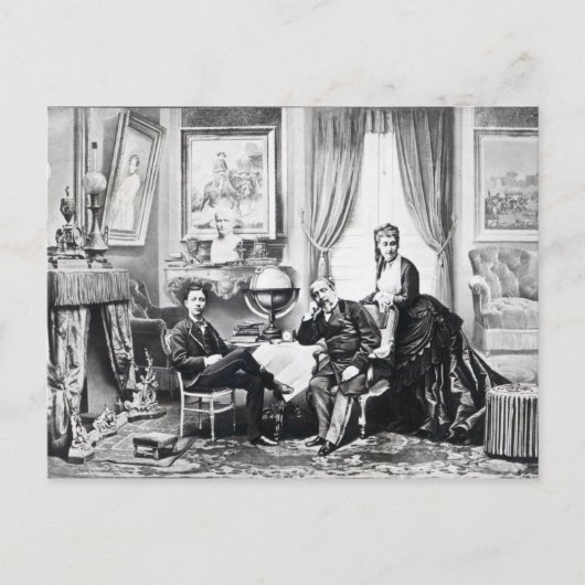 Kaiser Napoleon III Postkarte (Vorderseite)