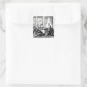 Kaiser Napoleon III Quadratischer Aufkleber (Tasche)