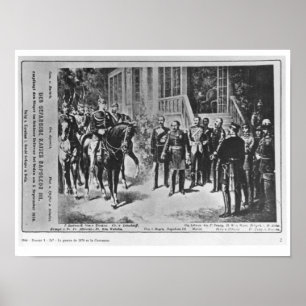 Kaiser Napoleon III. und Kaiser Wilhelm I Poster