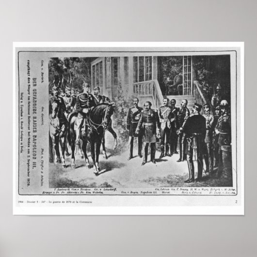 Kaiser Napoleon III. und Kaiser Wilhelm I Poster (Vorne)