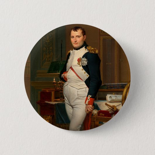 Kaiser Napoleon in seinem Studium an den Tuilerien Button (Vorderseite)