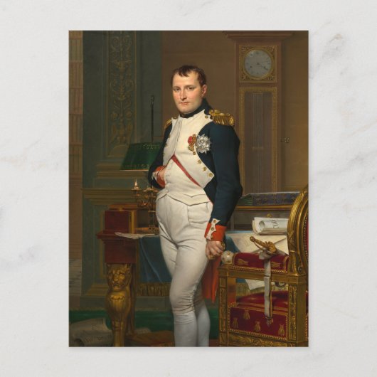 Kaiser Napoleon in seinem Studium an den Tuilerien Postkarte (Vorderseite)