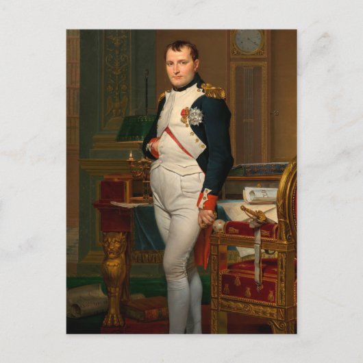 Kaiser Napoleon in seinem Studium an den Tuilerien Postkarte (Vorderseite)