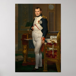 Kaiser Napoleon in seiner Studie von David - Poste Poster