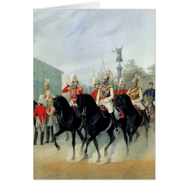 Kaiser Nicholas I und Großherzog Alexander (Vorne)