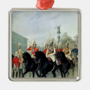 Kaiser Nicholas I und Großherzog Alexander Silbernes Ornament