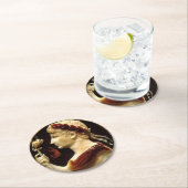 Kaiser Octavian Augustus Roman Empire Cameo Runder Pappuntersetzer (Vor Ort)