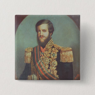 Kaiser Pedros II von Brasilien Button
