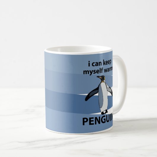 Kaiser Penguin Animal Funny Kaffeetasse (VorderseiteRechts)