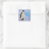 Kaiser Penguin | Aptenodytes Quadratischer Aufkleber (Tasche)