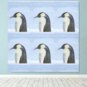 Kaiser Penguin Canvas Print Leinwanddruck (Insitu (Holzboden))