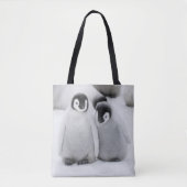 Kaiser Penguin Hühner auf Eis in der Antarktis Tasche (Vorderseite)