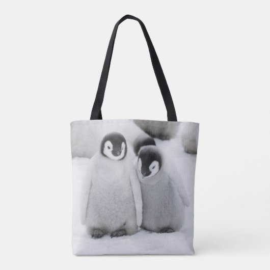 Kaiser Penguin Hühner auf Eis in der Antarktis Tasche (Rückseite)