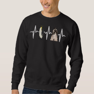 Kaiser Penguin Lhasa Apsos Heartbeat Dog Sweatshirt