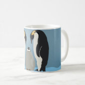 Kaiser Penguin Tasse - Arktische Liebe auf Eis (VorderseiteRechts)