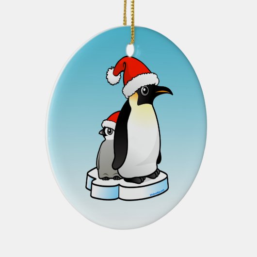 Kaiser Penguin Weihnachten Keramik Ornament (Rechts)