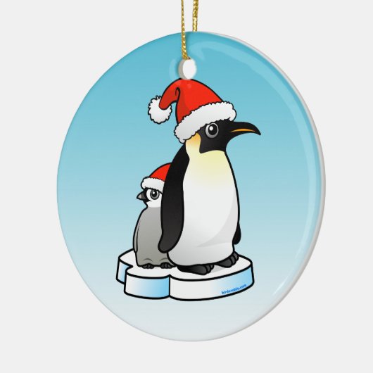 Kaiser Penguin Weihnachten Keramik Ornament (Links)