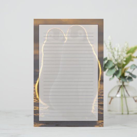 Kaiser Penguins Briefpapier (Stehend Vorderseite)