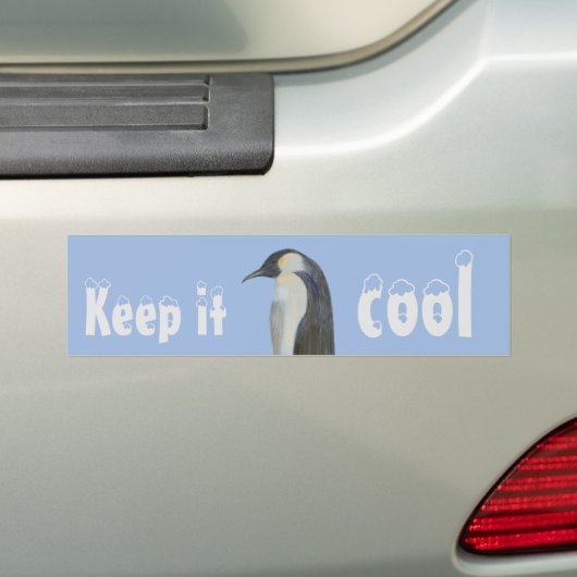 Kaiser Pinguin Autoaufkleber zum Klimawandel (Auf Auto)