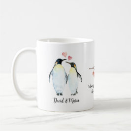 Kaiser Pinguin Couple in der Liebe Kaffeetasse
