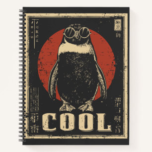 Kaiser Pinguin Design für antarktische Chillen Notizblock