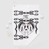 Kaiser Pinguin Forever Love Birds Golfhandtuch (Insitu)