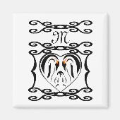 Kaiser Pinguin Forever Love Birds Magnet (Vorne)