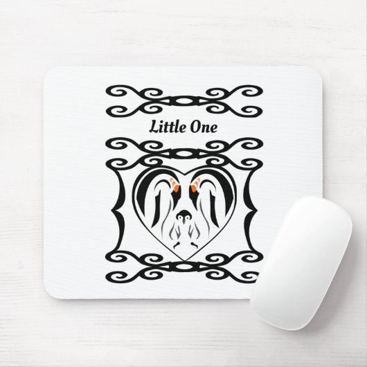 Kaiser Pinguin Forever Love Birds Mousepad (Mit Mouse)