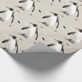 Kaiser-Pinguin Geschenkpapier (Ecke)